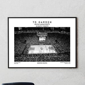 TD Garden Poster - Boston Basketball Stadion Wandkunst Druck