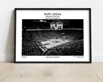 Rupp Arena Poster – Kentucky Basketball Stadium Wall Art Print