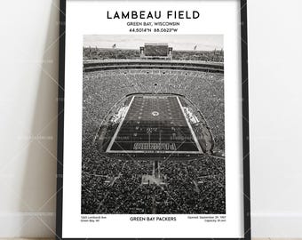 Lambeau Field Art Print – Green Bay Football Stadium Poster