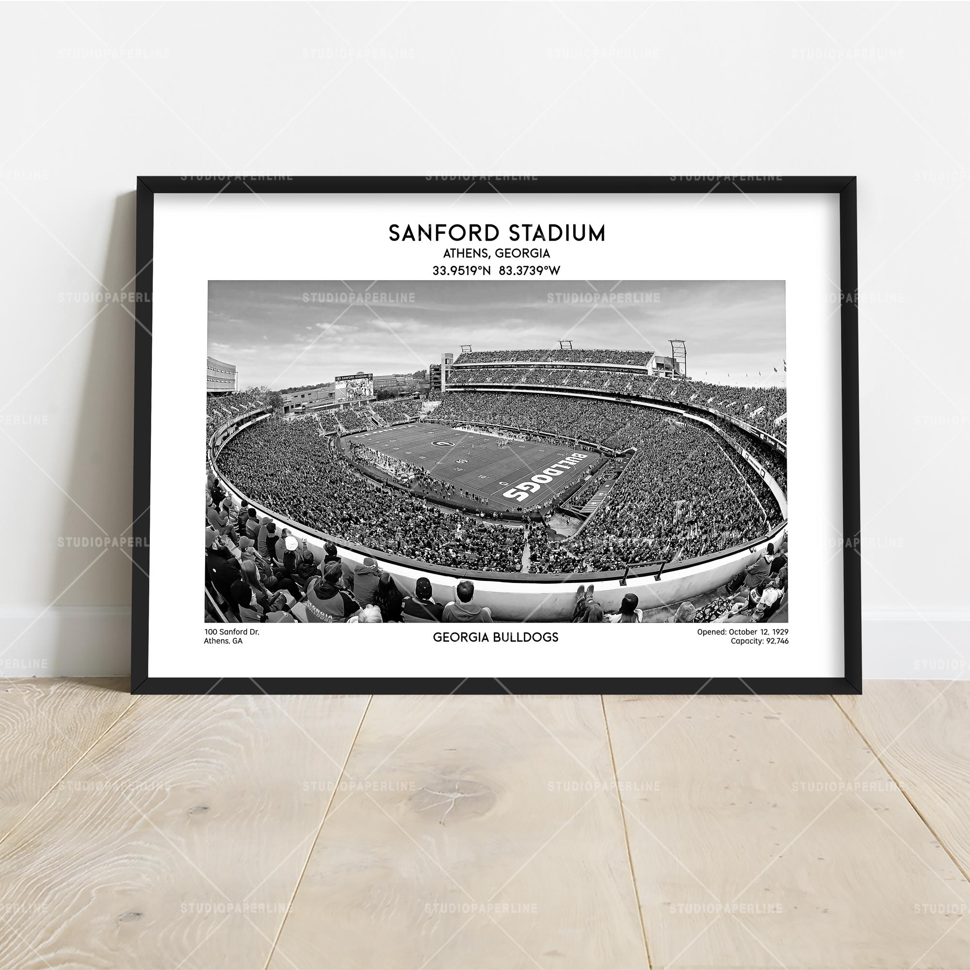 Sanford Stadium Poster – Georgia Football Stadium Wall Art Print
