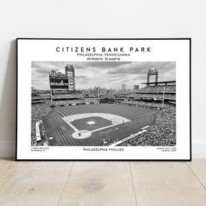Poster del Citizens Bank Park, stampa artistica da parete dello stadio di baseball dei Philadelphia Phillies, decorazione MLB