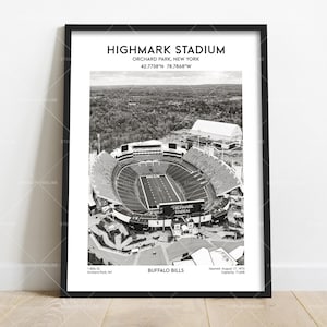 Highmark Stadium Poster – American Football Wall Art Print