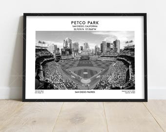 Petco Park Poster – San Diego Baseball Stadium Wall Art Print