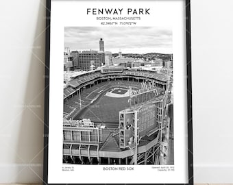Fenway Park Poster – Boston Baseball Stadium Wall Art