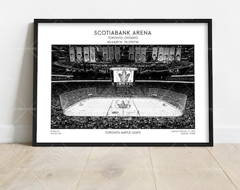 Scotiabank Arena Poster – Toronto Hockey Stadium Wall Art Print
