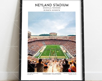 Grafika ścienna z motywem stadionu Neyland – wydruk z motywem stadionu Tennessee dla fanów sportu