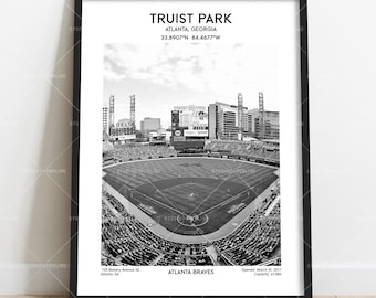 Truist Park Wall Art Print – Atlanta Baseball Stadium Poster