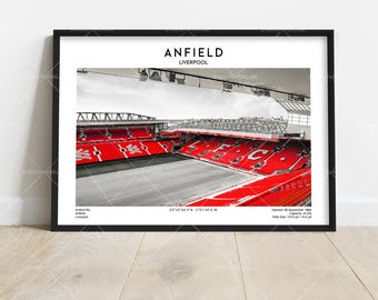 Football Stadium Photo | Liverpool Area Stadium Wall Art | Sports Decor