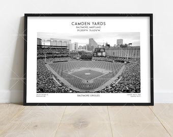 Camden Yards Poster – Oriole Park Baltimore Baseball Stadium Wall Art