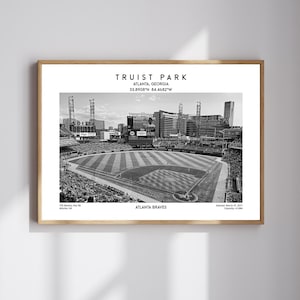 Truist Park Poster – Atlanta Baseball Stadium Wall Art