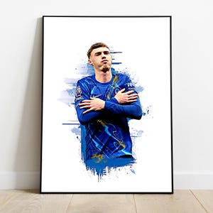 Cole Palmer 24/25 home kit, football wall art poster print
