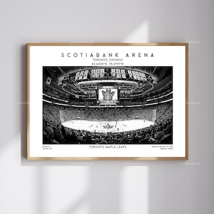 Scotiabank Arena Poster – Toronto Hockey Stadium Wall Art Print