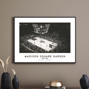 Madison Square Garden Poster – New York Basketball Stadium Wall Art