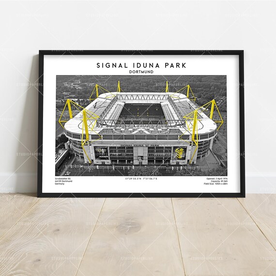 German Football Stadium Photo | Dortmund Area Stadium Wall Art | Sports Decor