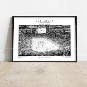 UBS Arena Print – New York Hockey Stadium Poster