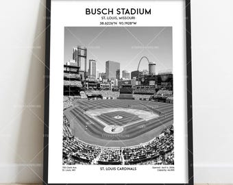 Busch Stadium Poster – Cardinals Baseball Stadium Wall Art Print