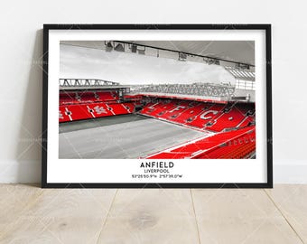 Liverpool Area Stadium Photo | Merseyside, UK | Soccer Room Decor