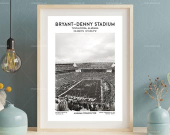 Bryant-Denny Stadium Poster - Alabama Football Stadium Print