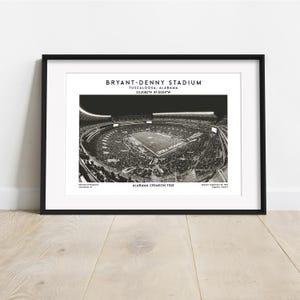 Bryant-Denny Stadium Poster - Alabama Crimson Tide Wall Art Print