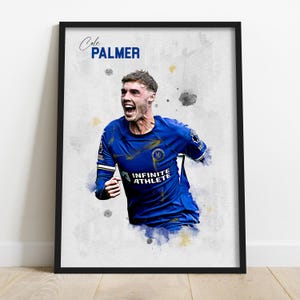 Cole Palmer print, England footballer wall art poster
