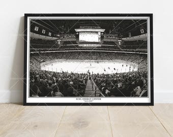Xcel Energy Center Poster Print – Minnesota Hockey Stadium Wall Decor