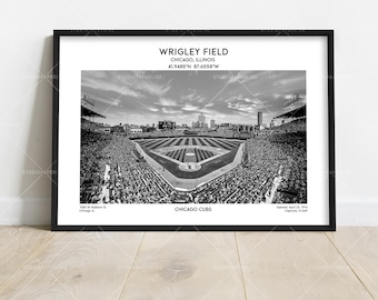 Wrigley Field Poster – Chicago Baseball Stadium Wall Art
