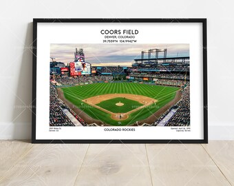 Coors Field Poster – Denver Colorado Baseball Wall Art Print