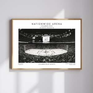 Nationwide Arena Poster – Columbus Basketball Stadium Wall Art Print