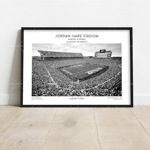 Jordan–Hare Stadium Poster – Alabama Football Stadium Wall Art