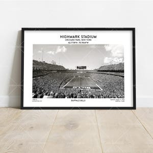 Highmark Stadium Wall Art – Buffalo Football Stadium Poster