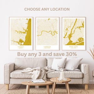 Benutzerdefinierte Karte Druck - Wandkunst für jeden Ort - Personalisierte Stadt Karte Poster