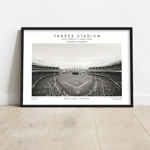 Yankee Stadium Poster – New York Baseball Stadion Wall Art Print