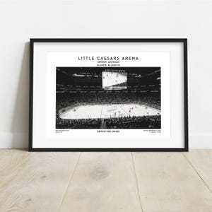 Little Caesars Arena Poster – Detroit Hockey Stadium Wall Art