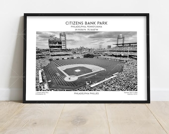 Citizens Bank Park Poster Print – Philadelphia Baseball Stadium Wall Art