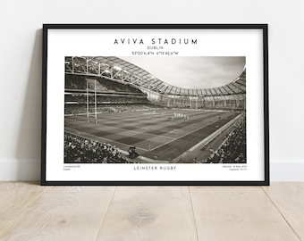 Aviva Stadium Poster – Leinster Rugby Wall Art Print