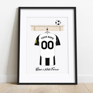 Personalised Newcastle United Shirt Print | Fathers Day Gift | Custom Newcastle Gift | Fathers Day | Newcastle Fan Gift