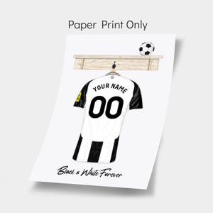 Personalised Newcastle Fan Football Shirt Print | Fathers Day Gift | Custom Newcastle Gift | Christmas Gift