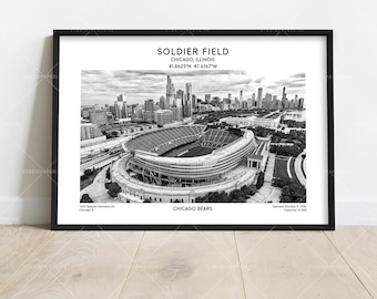 Soldier Field – Chicago Bears Football Stadium Poster