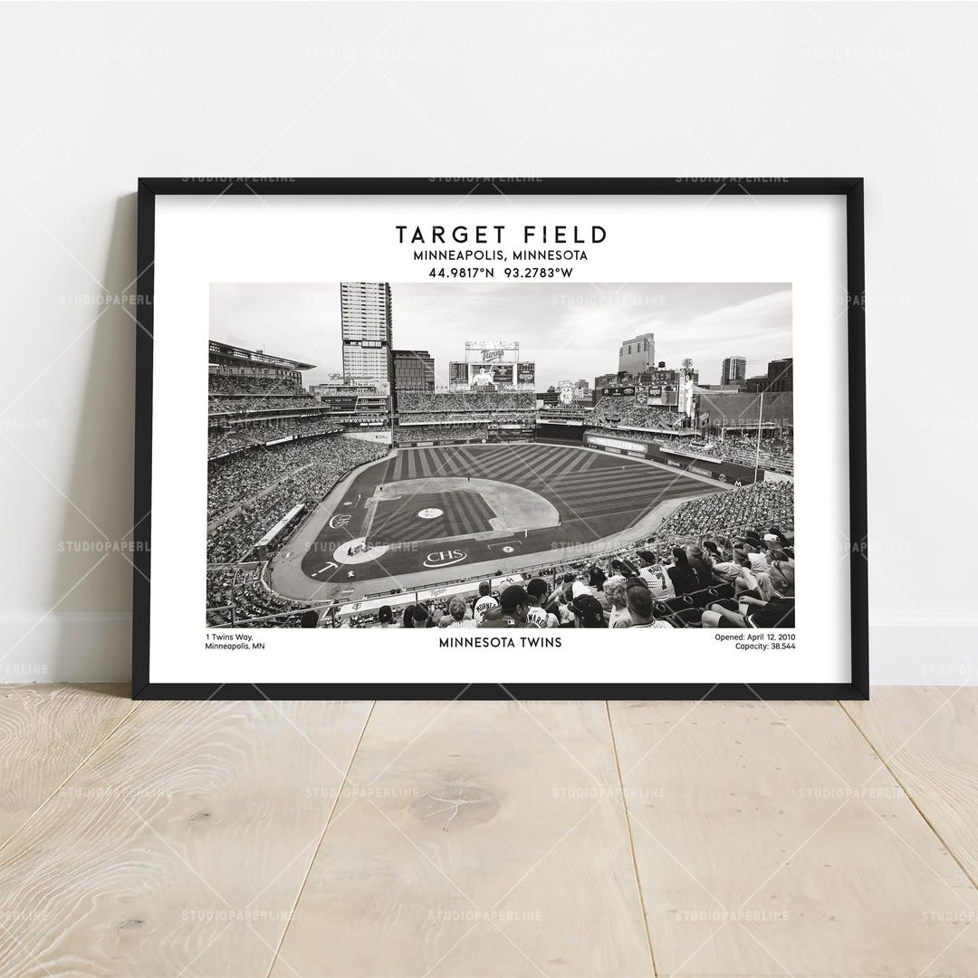 Target Field Baseball Patch Target Field Poster – Minnesota Baseball Stadium Wall Art Print - Etsy