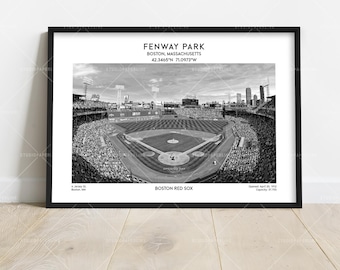 Fenway Park Poster Print – Boston Baseball Stadium Wall Art