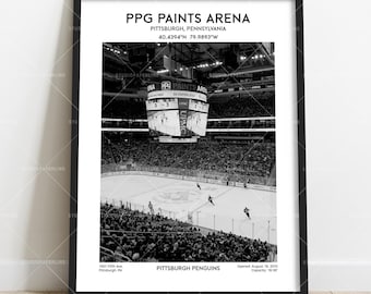 PPG Paints Arena Poster Print – Pittsburgh Hockey Stadium Wall Decor