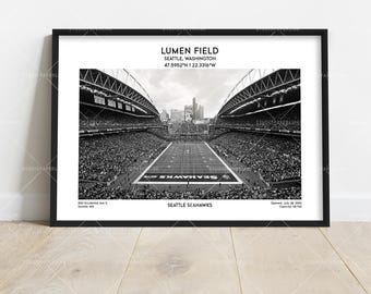 Lumen Field Poster Print – Seattle Football Stadium Wall Art