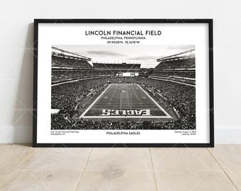 Lincoln Financial Field Poster – Philadelphia Eagles Stadium Art Print