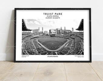 Truist Park Poster –  Atlanta Baseball Stadium Wall Decor