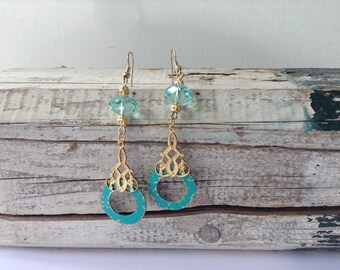 Pretty Turquoise Drop Earrings