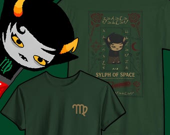 Kanaya Maryam Homestuck Shirt | Sylph of Space Vintage Graphic Tee | Rainbow Drinker Troll TShirt | Gothic Webcomic Fandom Merch