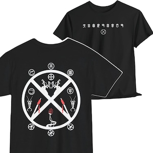 Rain World Unisex Tee, Ascension Graphic Design Shirt, Gamer Gift, Karma Symbols Tee, Video Game Shirt, Rain World Fan Apparel