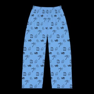 Homestuck Breath Aspect Pajama Pants, Godtier Graphic Pajama Pants, Cosplay Pajama Pants, John Egbert, Troll Cosplay Homestuck