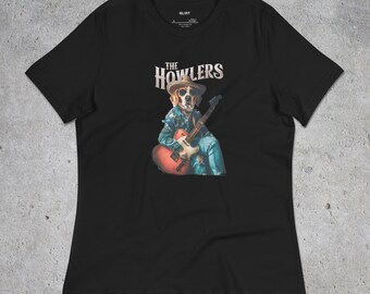 The Howlers Women&#39;s Relaxed T-Shirt, Beagle, Women Tee Shirt, Dog Mom, Pet Lover Gift, Gift For Her, Dog T-Shirt, Dog Mom Shirt