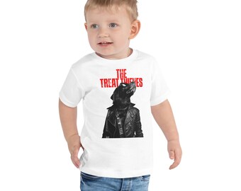 Blirt &quot;The Treat Thieves&quot; Toddler Labrador Retriever Dog Music Tee - Toddler Punk Dog T-Shirt, Rock Band Labrador Tee,  Cool Dog Lover Gift